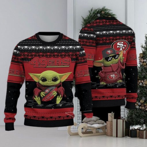 Baby Yoda San Francisco 49ers Ugly Christmas Sweater