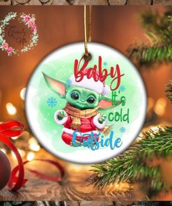 Baby Yoda Star Wars It’s Cold Outside Christmas Unique Gift Xmas Ornament