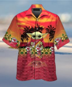 Baby Yoda Star Wars Kansas City Chiefs Hawaiian Shirt Best Beach Gift