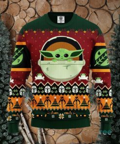 Baby Yoda Thanksgiving Women Mens Ugly Christmas Sweater