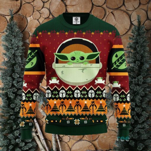 Baby Yoda Thanksgiving Women Mens Ugly Christmas Sweater