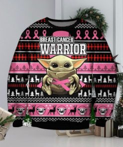 Baby Yoda With Cancer Knitted Ugly Christmas Sweater