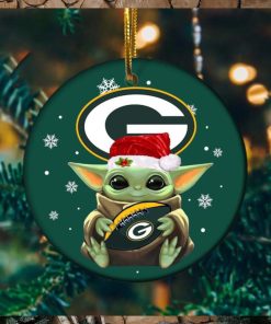 Baby Yoda x Green Bay Packers NFL Christmas Gift Tree Decorations Star Wars Gifts Ornament