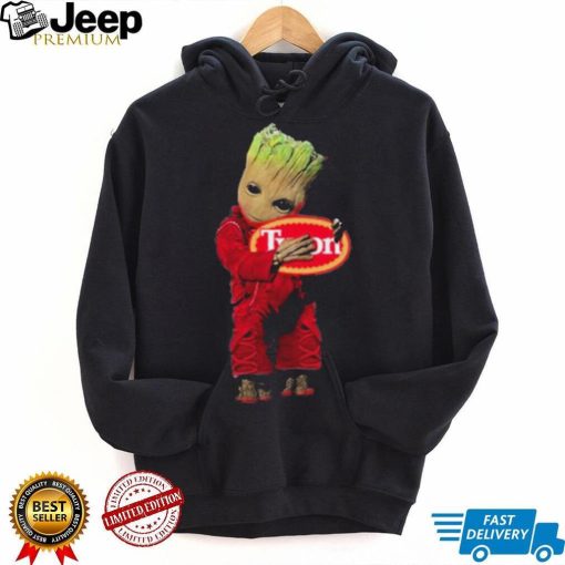 Baby groot hug tyson logo 2023 T shirt