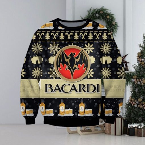 Bacardi Beer Ugly Christmas Sweater, Gift for Christmas Holiday