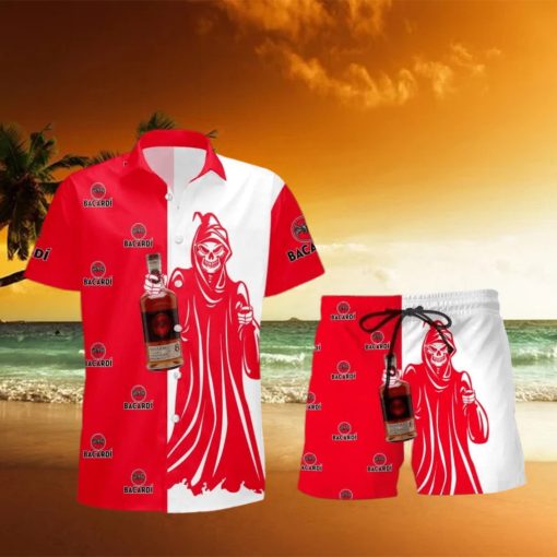 Bacardi Rum Death Halloween Men And Women Hawaiian Shirt And Shorts Halloween Gift 9oEFzBlaE