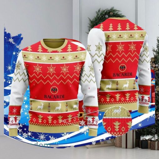 Bacardi White Christmas Ugly Christmas Sweater Special Gift For Men Women