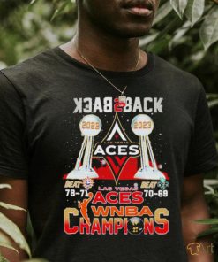 Las vegas aces back to back champions wnba 2023 shirt - teejeep