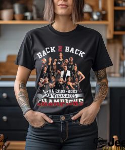 Back 2 Back WNBA 2022 2023 Las Vegas ACES Champions T Shirt