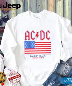 Back In Black 1980 US Tour ACDC T Shirt