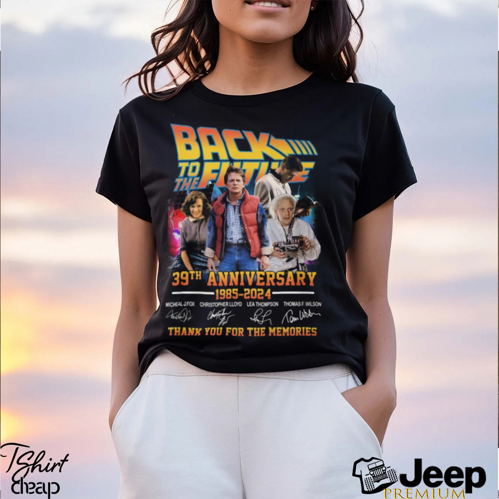 Back To The Future 39th Anniversary 1985 – 2024 Thank You For The Memories T Shirt