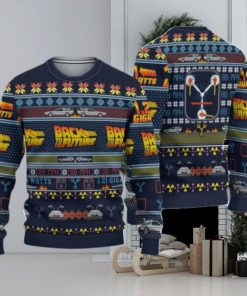 Back To The Future Ugly Knitted Christmas 3D Sweater