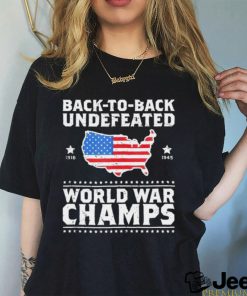 Back to back undefeated World War Champs American flag 2023 shirt