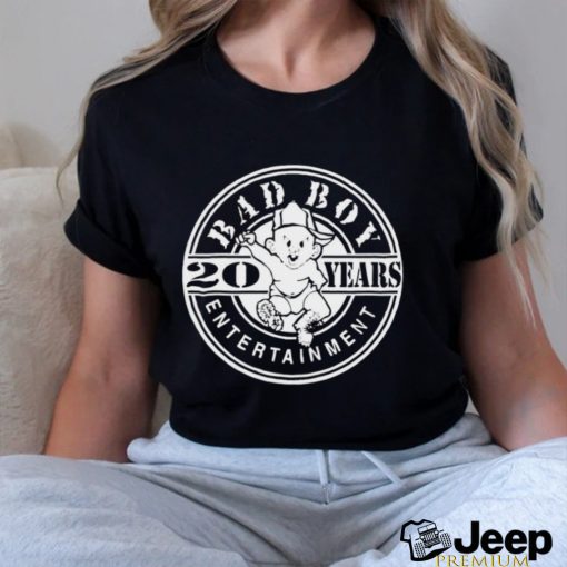 Bad Boy Entertainment 20 years logo shirt