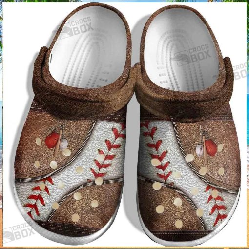 Bag Baseball Ball Crocs For Batter Funny Custom Crocs For Men Son Father