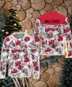 Ball State Cardinals Champions 3D Sweater Leaf Logo Gift For Men And Women Christmas