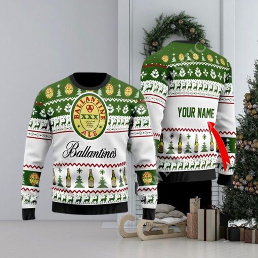 Ballantine Beer Custom Christmas Sweater