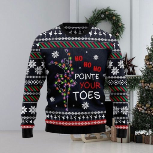 Ballet Pointe Chirtmas Time Wool Knitted Ugly Sweater