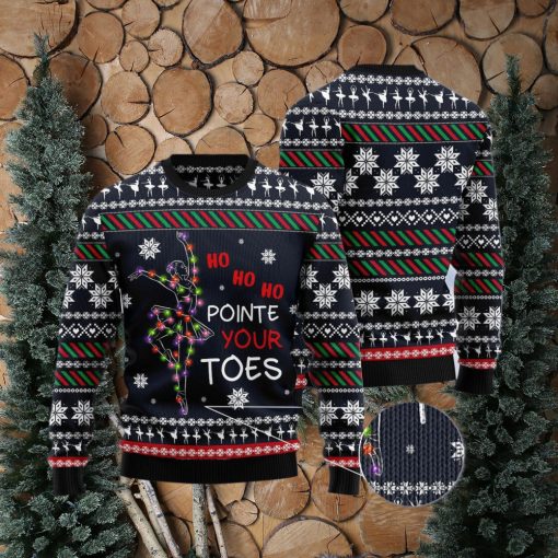 Ballet Pointe Your Toes Ugly Christmas Sweater Gift Men Women