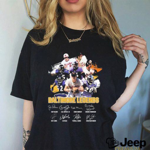 Baltimore Legends Sports Teams Signatures Shirt