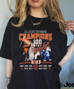 Baltimore Orioles 100 Wins AL East Division Champions 2023 Shirt