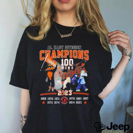 Baltimore Orioles 100 Wins AL East Division Champions 2023 Shirt