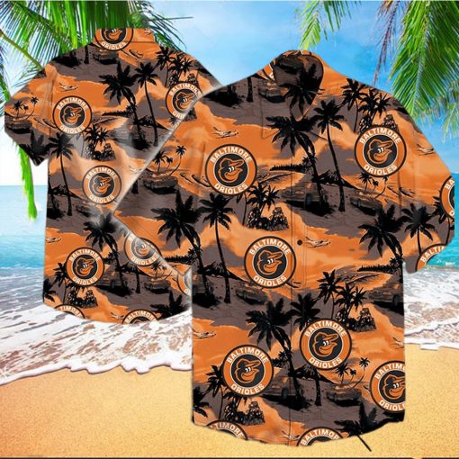 Baltimore Orioles And Landscape Hawaiian Shirt – Orioles Hawaiian Shirt