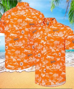 Baltimore Orioles Button Down Baseball Hawaiian Shirt – Orioles Hawaiian Shirt