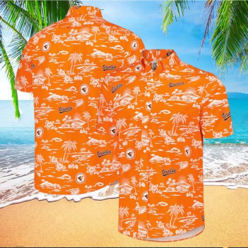 Baltimore Orioles Button Down Baseball Hawaiian Shirt – Orioles Hawaiian Shirt