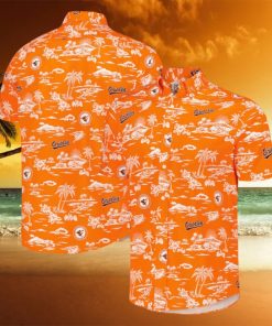 Baltimore Orioles Button Down Baseball Hawaiian Shirt
