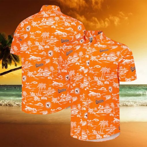 Baltimore Orioles Button Down Baseball Hawaiian Shirt