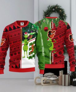 Baltimore Orioles Grinch & Scooby doo Christmas Ugly Sweater 1