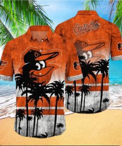 Baltimore Orioles Hawaiian Shirt Vintage Tropical