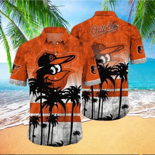 Baltimore Orioles Hawaiian Shirt Vintage Tropical