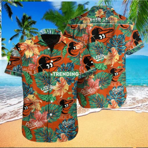 Baltimore Orioles MLB Custom Name Hawaiian Shirt For Men Women Gift Best Gift For Fans hawaiian shirt