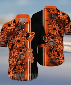 Baltimore Orioles MLB Floral Classic Full Printed Hawaiian Shirt