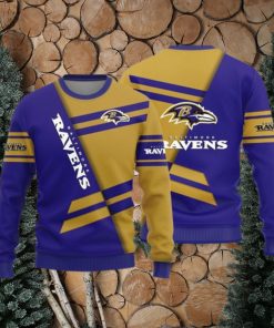 Baltimore Ravens Basic Pattern Knitted Sweater For Ugly Christmas