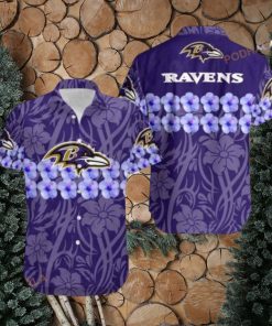 Baltimore Ravens Flower And Logo Hawaii Shirt Summer Collection