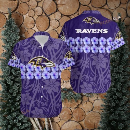 Baltimore Ravens Flower And Logo Hawaii Shirt Summer Collection