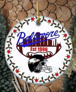 Baltimore Ravens Football Hallmarks NFL Ceramic Christmas Ornaments