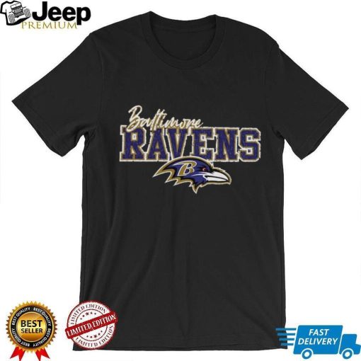 Baltimore Ravens Gameday Couture s In The Spotlight Tonal Leopard Print Shirt