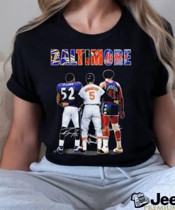 Baltimore Ravens Lewis Orioles Robinson Bullets Unselo signature shirt