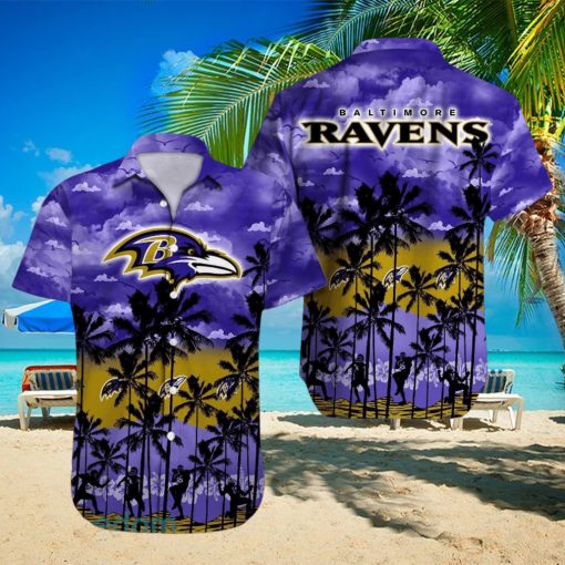 Baltimore Ravens NFL All Over printed 3D Beach Lover Gift Aloha Hawaiian Shirt