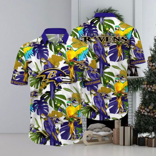 Baltimore Ravens NFL Hawaiian Shirt Sea Breezetime Aloha Shirt