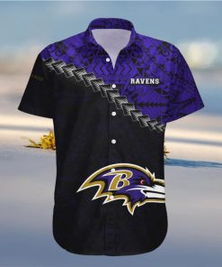 Baltimore Ravens NFL Polynesian Tattoo Hawaiian Shirt