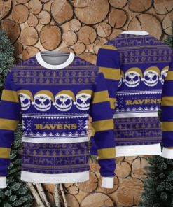 Baltimore Ravens Pumpkin Ugly Christmas Sweaters