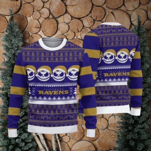 Baltimore Ravens Pumpkin Ugly Christmas Sweaters