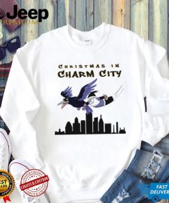 Baltimore Ravens Santa Christmas in Charm city shirt