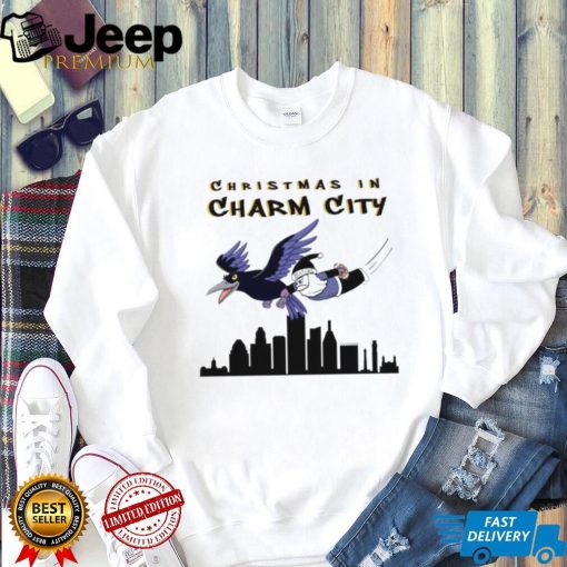 Baltimore Ravens Santa Christmas in Charm city shirt