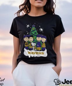 Baltimore Ravens Snoopy Peanuts Christmas Shirt